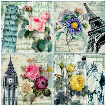 Huacan 5D Diamond Painting Flower Full Square Diamond Embroidery Sale Eiffel Tower Rhinestone Picture Diamond Mosaic
Huacan 5D Diamond Painting Flower Full Square Diamond Embroidery Sale Eiffel Tower Rhinestone Picture Diamond Mosaic