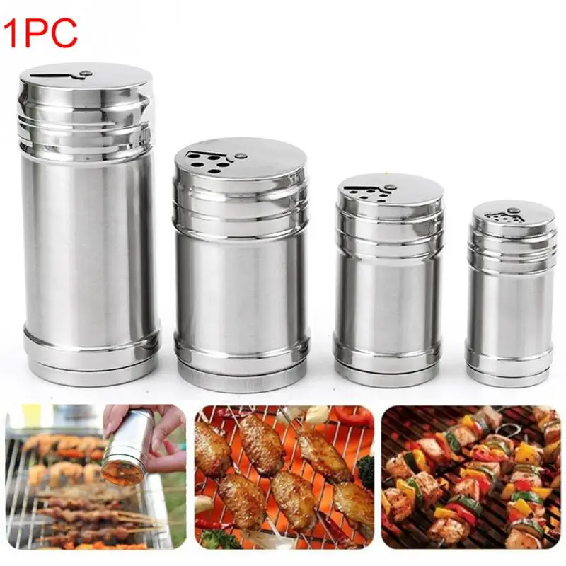 Stainless Steel Spice Jar Dredge Salt Sugar Spice Pepper Shaker Seasoning Can with Rotating Cover Multi-purpose Kitchen Tool
Stainless Steel Spice Jar Dredge Salt Sugar Spice Pepper Shaker Seasoning Can with Rotating Cover Multi-purpose Kitchen Tool