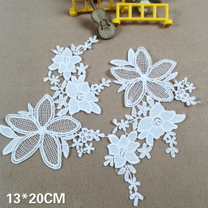 2pcs/pair White Black Exquisite Embroidery Flowers Lace Fabric Applique Patch Sew On Clothes Trim DIY Decorated Guipure Supplies
2pcs/pair White Black Exquisite Embroidery Flowers Lace Fabric Applique Patch Sew On Clothes Trim DIY Decorated Guipure Supplies