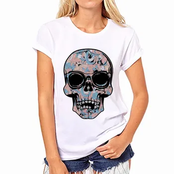 Skull Print T Shirt Women Short Sleeve O Neck Loose Tshirt 2019 Summer Women Tee Shirt Tops Camisetas Mujer
Skull Print T Shirt Women Short Sleeve O Neck Loose Tshirt 2019 Summer Women Tee Shirt Tops Camisetas Mujer