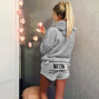 Plus Size 4XL 5XL Women Pyjamas Set Spring Pyjamas Suit Fur Tops Short Pants Keep Warm Pyjamas Homewear Lingerie Sleepwear
Plus Size 4XL 5XL Women Pyjamas Set Spring Pyjamas Suit Fur Tops Short Pants Keep Warm Pyjamas Homewear Lingerie Sleepwear