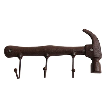 1pc Vintage Wall Hanger 3-Hook Sturdy Hammer-shaped Metal Coat Holder Hanger Robe Rack for Bedroom Living Room
1pc Vintage Wall Hanger 3-Hook Sturdy Hammer-shaped Metal Coat Holder Hanger Robe Rack for Bedroom Living Room