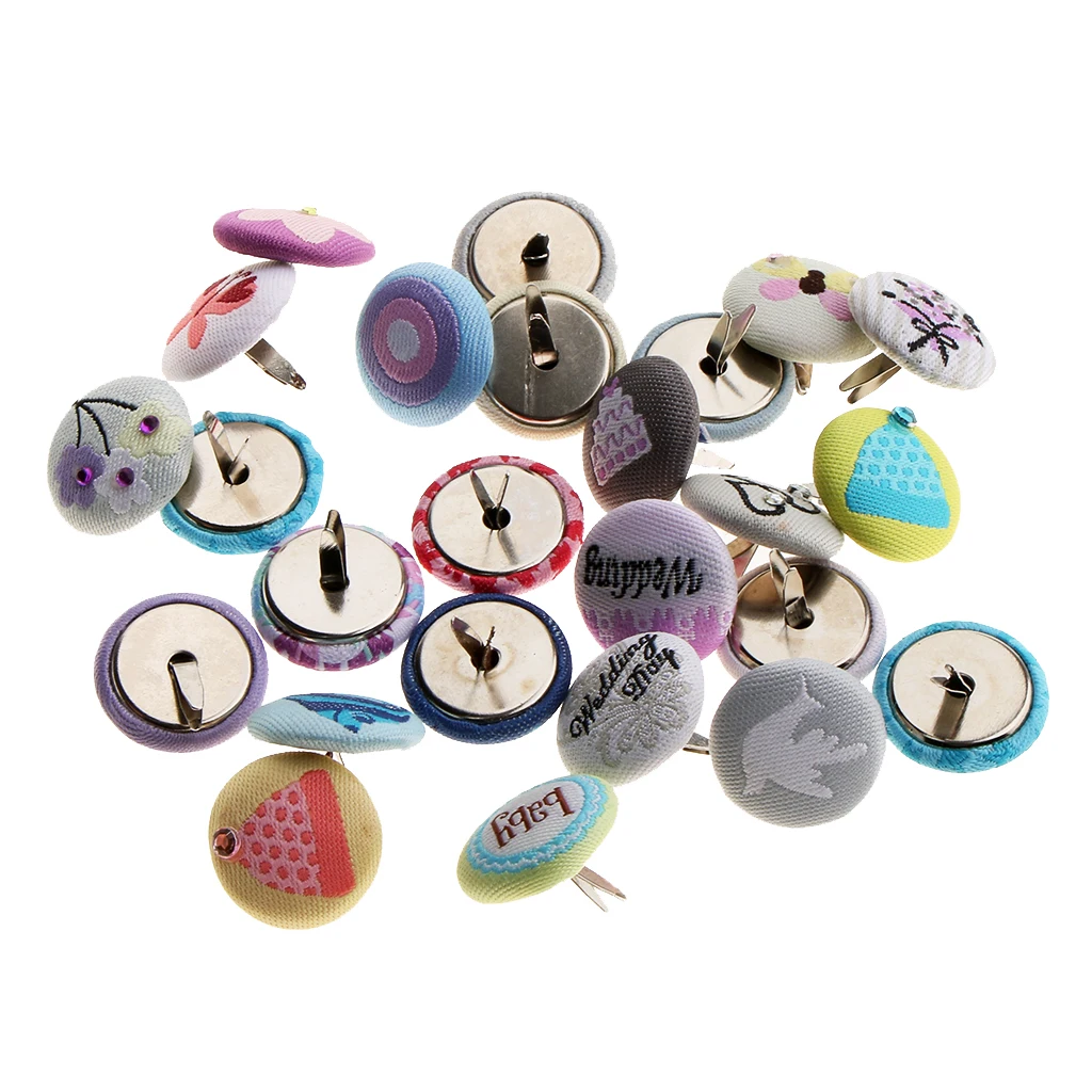 25 Piece Assorted Fabric Head Metal Brad Paper Fastener Scrapbooking Embellishment for DIY Craft 18mm
25 Piece Assorted Fabric Head Metal Brad Paper Fastener Scrapbooking Embellishment for DIY Craft 18mm