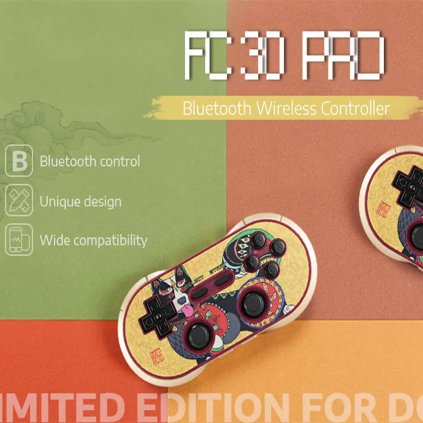Original 8Bitdo FC30 Pro Wireless Bluetooth Gamepad Retro Game Controller Dual-mode Joystick for Switch Android PC Mac Linux
Original 8Bitdo FC30 Pro Wireless Bluetooth Gamepad Retro Game Controller Dual-mode Joystick for Switch Android PC Mac Linux