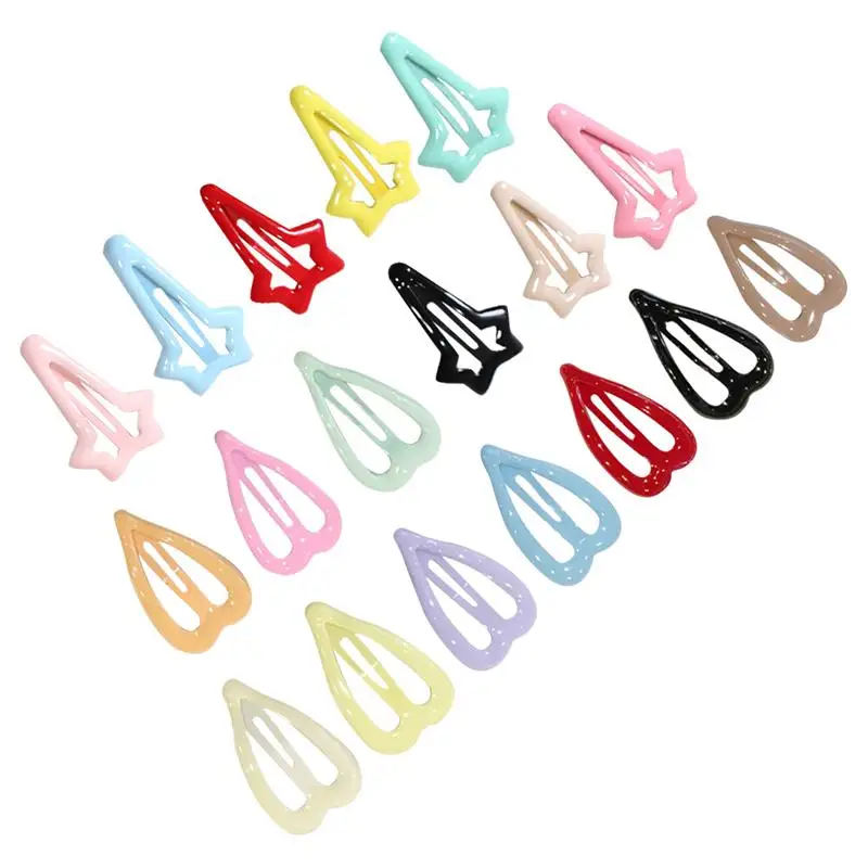 20 Pcs Hair Clips Metal Heart Star Shaped Pattern Lovely Hair Accessories Barrettes Snap Hairpins for Women Teens Girls
20 Pcs Hair Clips Metal Heart Star Shaped Pattern Lovely Hair Accessories Barrettes Snap Hairpins for Women Teens Girls