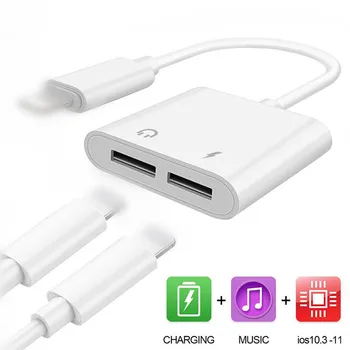 2 in 1 Aux Headphone Audio Jack Charger Adapter For iPhone 7 8 Plus Earphone Audio Connector Splitter Cable Charger Converter
2 in 1 Aux Headphone Audio Jack Charger Adapter For iPhone 7 8 Plus Earphone Audio Connector Splitter Cable Charger Converter
