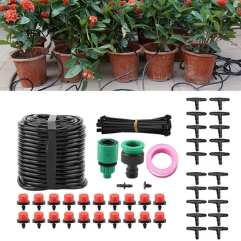 Hign Quality Micro Drip Irrigation System Water Fountain Automatic Watering System Kit for Planting 20m Garden Watering Kits
Hign Quality Micro Drip Irrigation System Water Fountain Automatic Watering System Kit for Planting 20m Garden Watering Kits