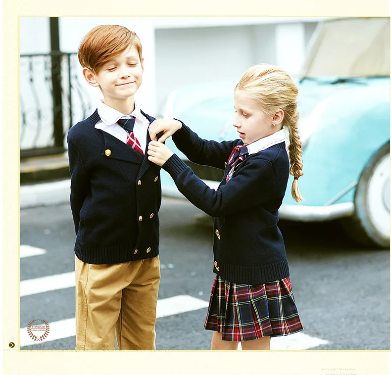 Детская школьная форма в английском стиле униформа для детского сада одежда
