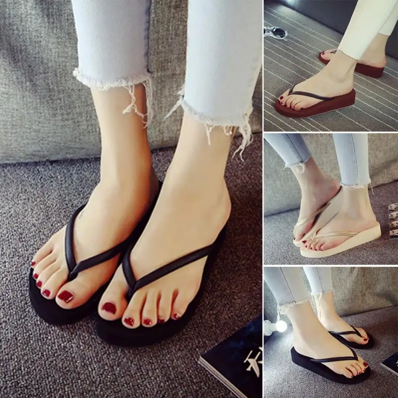 2018 Hot Fashion Trifle Flip Flops Women Wedges Platform Simple Casual Solid Summer Style Sandals Beach Shoes
2018 Hot Fashion Trifle Flip Flops Women Wedges Platform Simple Casual Solid Summer Style Sandals Beach Shoes