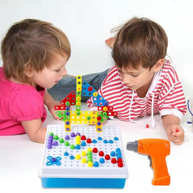 Children Toys Electric Drill Nut Disassembly Match Tool Assembled Block Set Educational Toys Assembled Blocks Sets kids Toys
Children Toys Electric Drill Nut Disassembly Match Tool Assembled Block Set Educational Toys Assembled Blocks Sets kids Toys