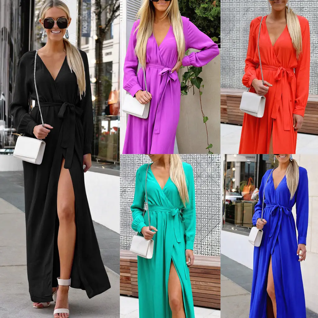 NEW Women Holiday Long Sleeve Ladies Maxi Long Summer Club Beach temperament Dress Size S-XL
NEW Women Holiday Long Sleeve Ladies Maxi Long Summer Club Beach temperament Dress Size S-XL