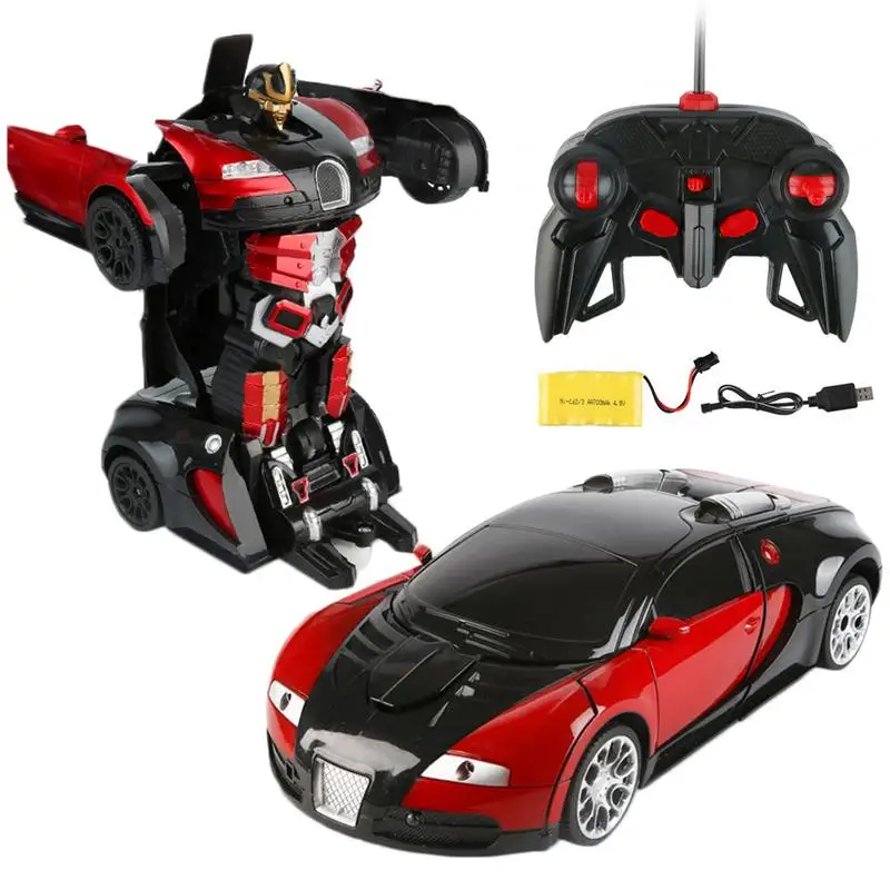 Toy Gesture Induction Deformation Car One Button Remote Control Transforming Remote Control Robot Two Forms Super RC Car Toys
Toy Gesture Induction Deformation Car One Button Remote Control Transforming Remote Control Robot Two Forms Super RC Car Toys
