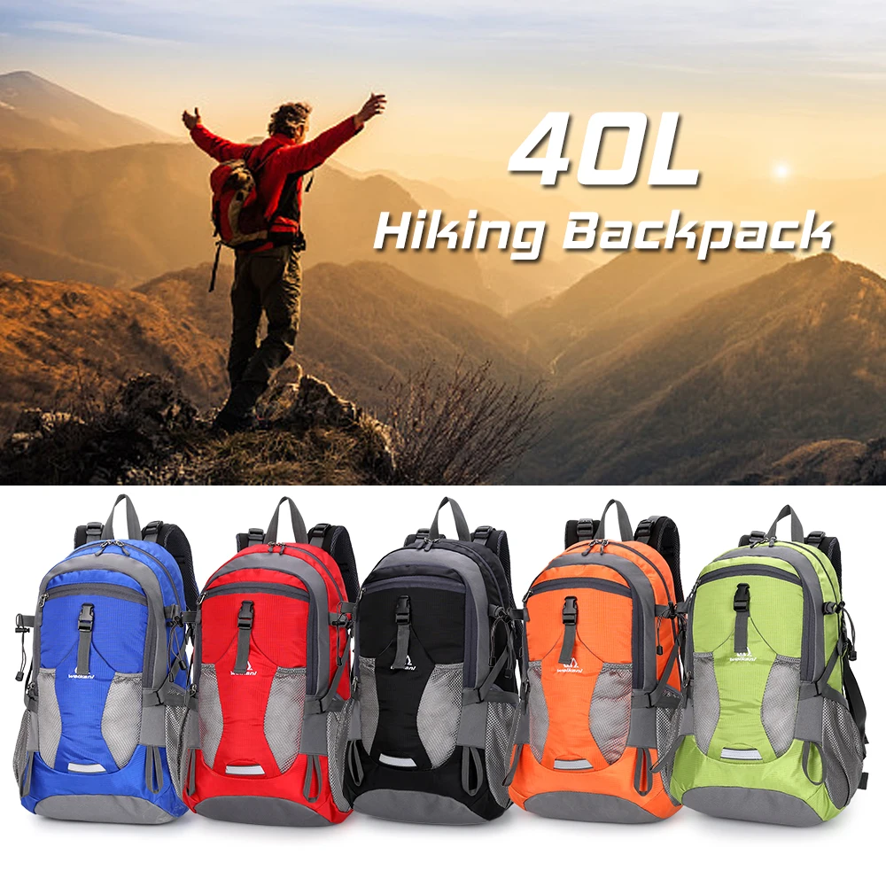 40L Water Resistant Camping Hiking Backpack Unisex Outdoor Sports Bag Trekking Climbing Travel Backpack Bag Fits 14 Inch Laptop
40L Water Resistant Camping Hiking Backpack Unisex Outdoor Sports Bag Trekking Climbing Travel Backpack Bag Fits 14 Inch Laptop
