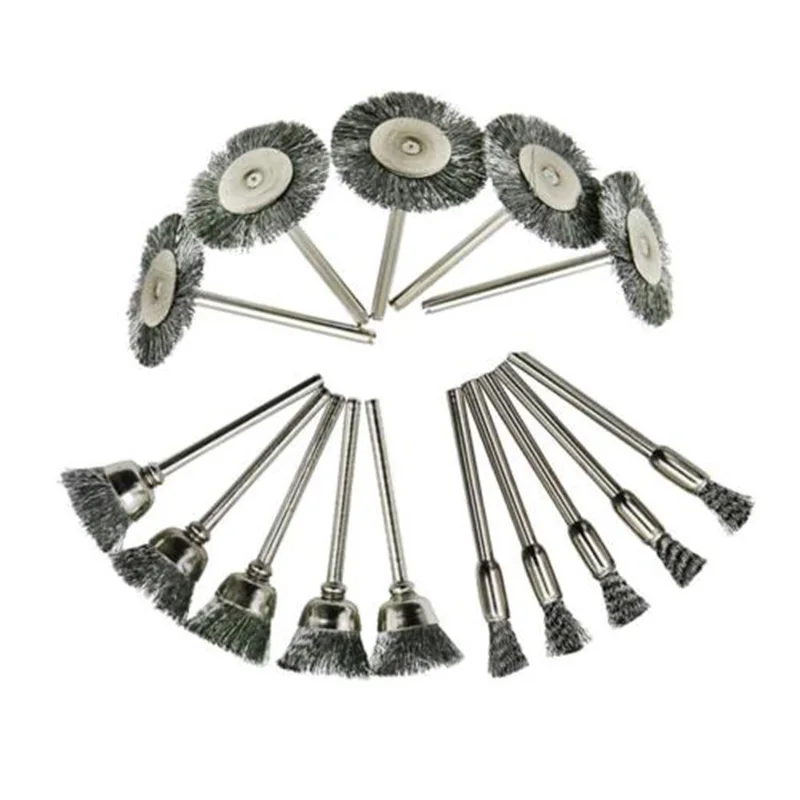 15pcs/Set Stainless Steel Wire Brush Wheels Polishing Full Kit Pen Cup Tool Kit For Home Hotel Kitchen Accessories Supplies
15pcs/Set Stainless Steel Wire Brush Wheels Polishing Full Kit Pen Cup Tool Kit For Home Hotel Kitchen Accessories Supplies