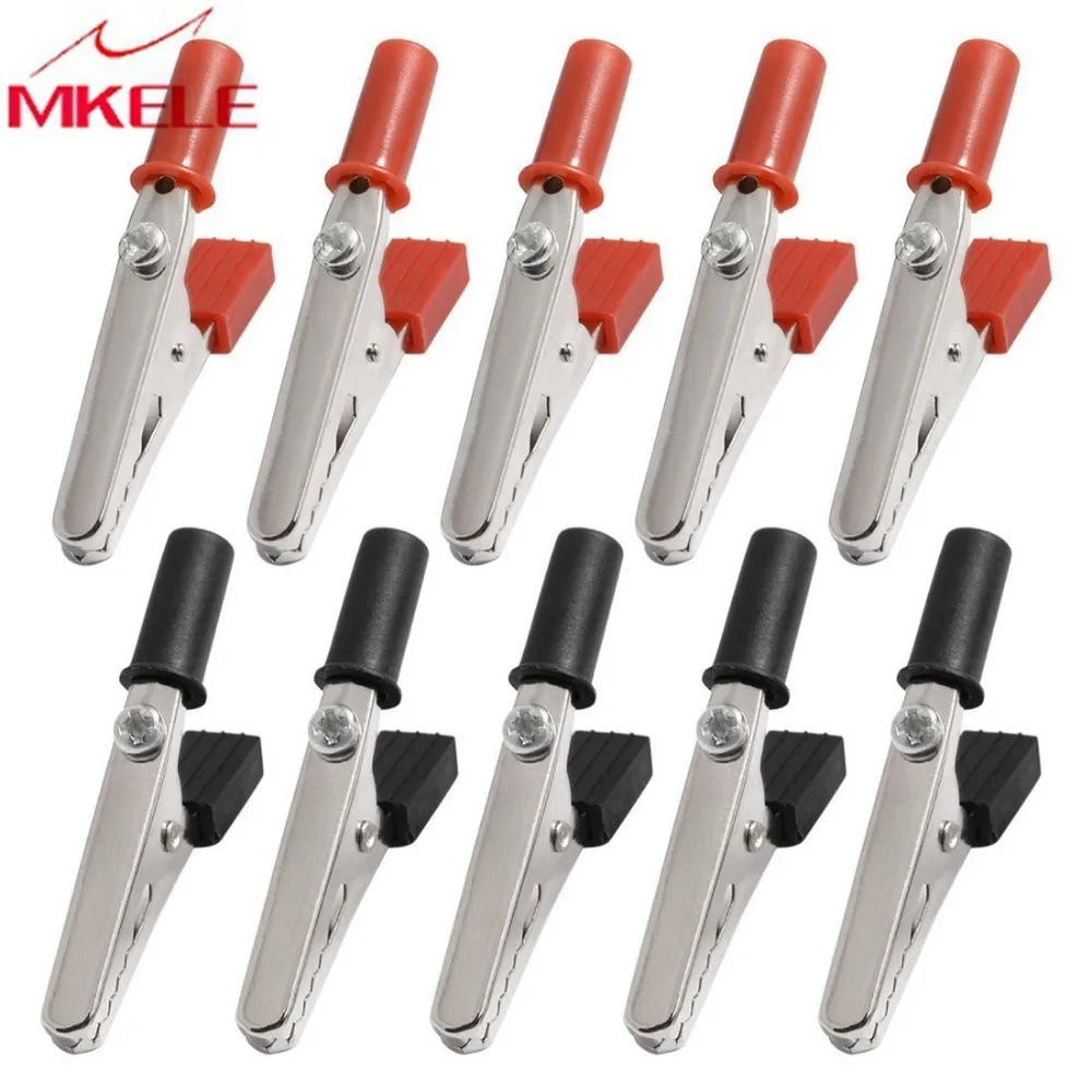 Hot 10 pcs 50mm Plastic Handle Test Probe Metal cable battery Alligator clamp Clips diy kit
Hot 10 pcs 50mm Plastic Handle Test Probe Metal cable battery Alligator clamp Clips diy kit