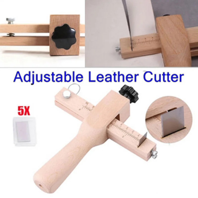Adjustable Cutting Tools Leather Strip Strap Cutter Hand Tool Cutting Craft Blade And Adjust Craftool New with 5 Blades
Adjustable Cutting Tools Leather Strip Strap Cutter Hand Tool Cutting Craft Blade And Adjust Craftool New with 5 Blades