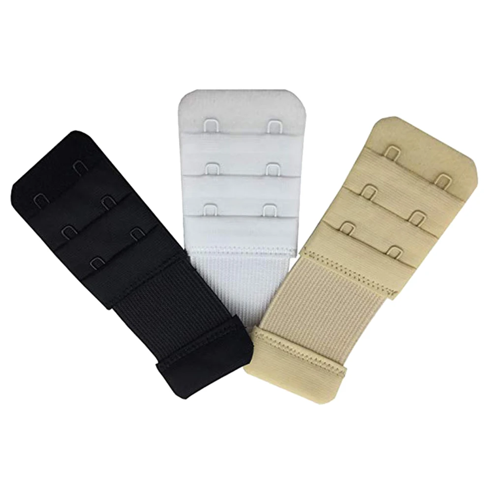 3PCS 3 Rows 2 Hooks Bra Back Extenders Soft Nursing Adjustable Elastic Bra Strap Extender Extension Buckles For Women
3PCS 3 Rows 2 Hooks Bra Back Extenders Soft Nursing Adjustable Elastic Bra Strap Extender Extension Buckles For Women