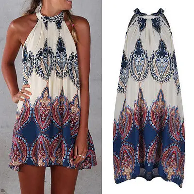 BOHO Ladies Womens Dress Beach Dress Sleeveless Women Clothing Summer Women Short Mini Dresses Party S M L XL
BOHO Ladies Womens Dress Beach Dress Sleeveless Women Clothing Summer Women Short Mini Dresses Party S M L XL
