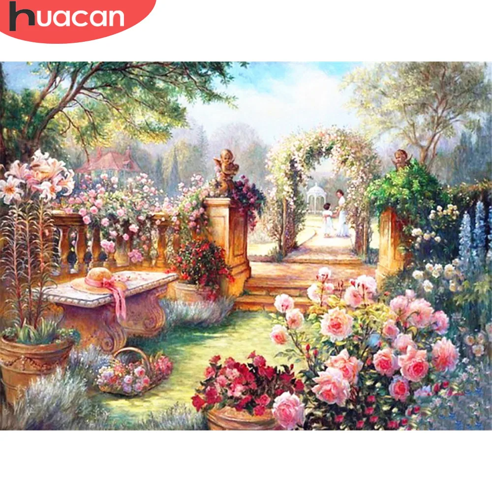 HUACAN Full Square Diamond Painting Garden Landscape Rhinestone Picture 5D DIY Diamond Embroidery Sale Painting With Diamonds
HUACAN Full Square Diamond Painting Garden Landscape Rhinestone Picture 5D DIY Diamond Embroidery Sale Painting With Diamonds