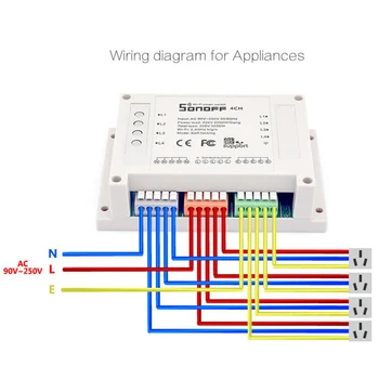 Sonoff 4CH Pro Smart Wifi Switch Home 433MHz RF Wifi Light Switch 4 Gang3 Working Modes Inching Interlock With Alexa Dropship
Sonoff 4CH Pro Smart Wifi Switch Home 433MHz RF Wifi Light Switch 4 Gang3 Working Modes Inching Interlock With Alexa Dropship