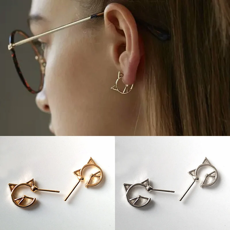 Beautiful Studs Earring Small 2019 New Arrival Cute 1Pair Hollow Out Student Valentines Gift Silver Fashion Jewelry Cat Golden
Beautiful Studs Earring Small 2019 New Arrival Cute 1Pair Hollow Out Student Valentines Gift Silver Fashion Jewelry Cat Golden