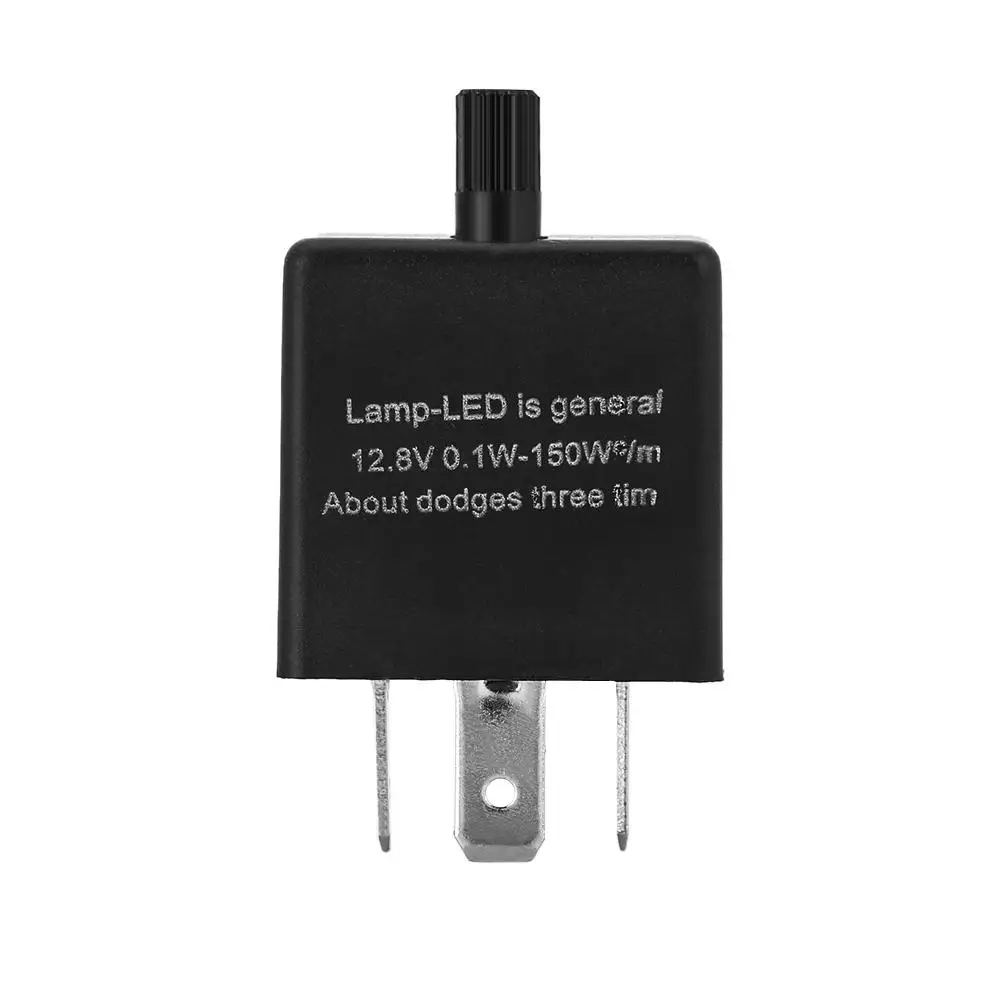 12V 3 Pin 0.1W-150W Adjustable Car Auto LED Light Flasher Blinker Relay Fix For Turn Signal Indicator Black Color
12V 3 Pin 0.1W-150W Adjustable Car Auto LED Light Flasher Blinker Relay Fix For Turn Signal Indicator Black Color