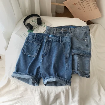 Summer New Shorts Men Fashion Washed Straight Solid Color Denim Shorts Man Streetwear Trend Wild Hip Hop Loose Shorts S-2XL
Summer New Shorts Men Fashion Washed Straight Solid Color Denim Shorts Man Streetwear Trend Wild Hip Hop Loose Shorts S-2XL