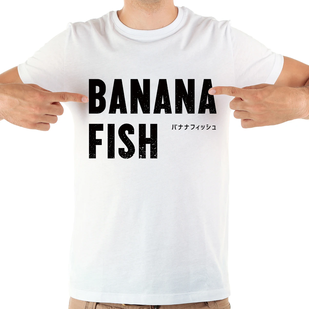 Japan anime banana fish funny t shirt men 2019 summer new white casual short sleeve homme cool tshirt | Мужская одежда