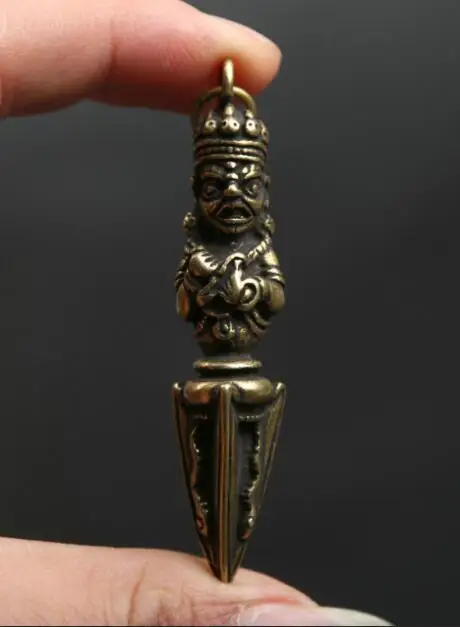 Small Curio Tibet Tibetan Buddhism Bronze Yamantaka King Kong Pestle Pendant Statues
Small Curio Tibet Tibetan Buddhism Bronze Yamantaka King Kong Pestle Pendant Statues