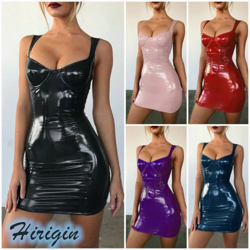 Summer Dresses 2019 New Women Summer Sexy Sleeveless V-Neck Bandage Bodycon Patent Leather High Waist Short Mini Dress
Summer Dresses 2019 New Women Summer Sexy Sleeveless V-Neck Bandage Bodycon Patent Leather High Waist Short Mini Dress