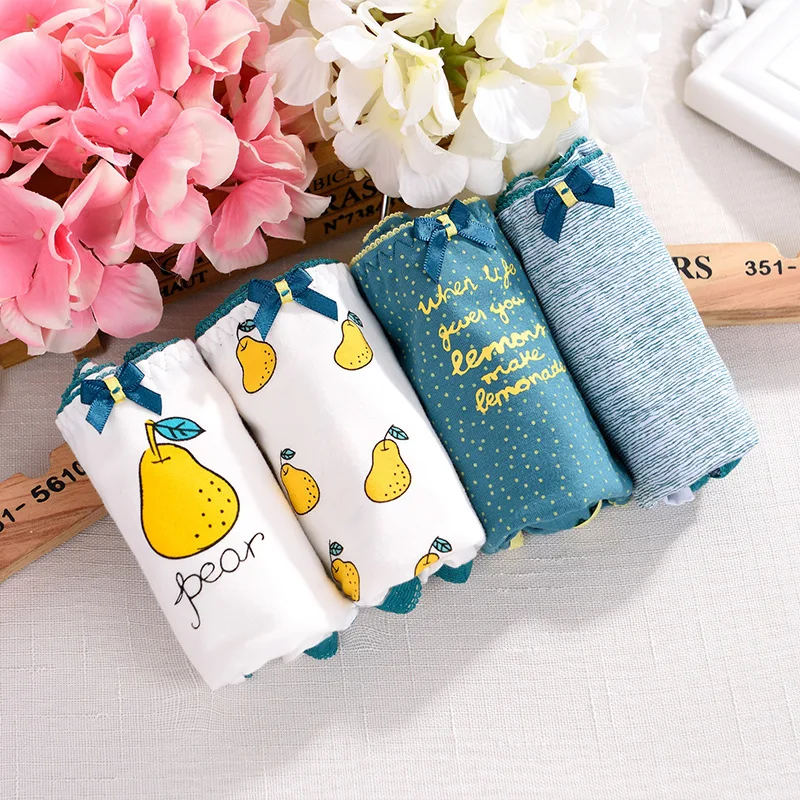 2019 Briefs Panties For Women Cotton Cartoon Pear Pattern Panties Woman Mid-Rise Sexy Lingerie Underwear Female Gift
2019 Briefs Panties For Women Cotton Cartoon Pear Pattern Panties Woman Mid-Rise Sexy Lingerie Underwear Female Gift