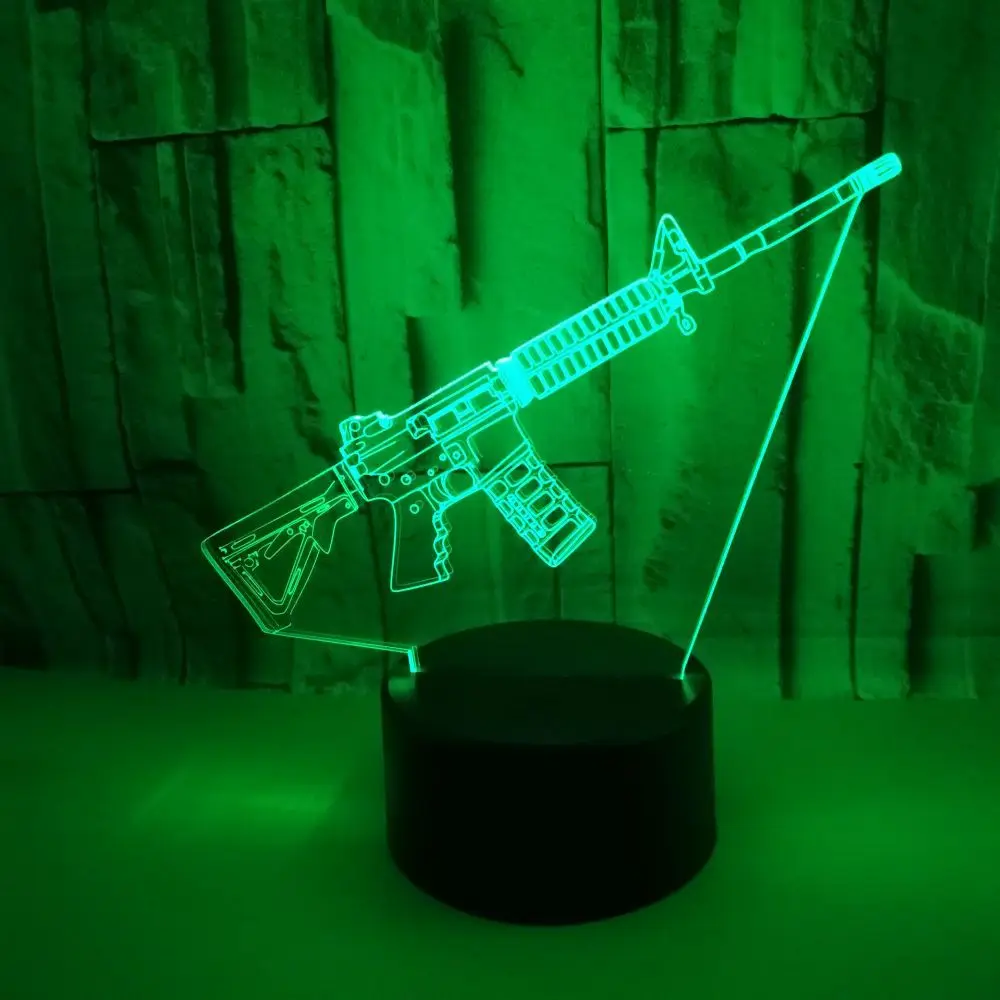 Gun 3d Led Night Table Desk Light 7 Color Touch Remote Control 3d Led Desk Lamp Visual Creative Gift Small Table Lamps
Gun 3d Led Night Table Desk Light 7 Color Touch Remote Control 3d Led Desk Lamp Visual Creative Gift Small Table Lamps