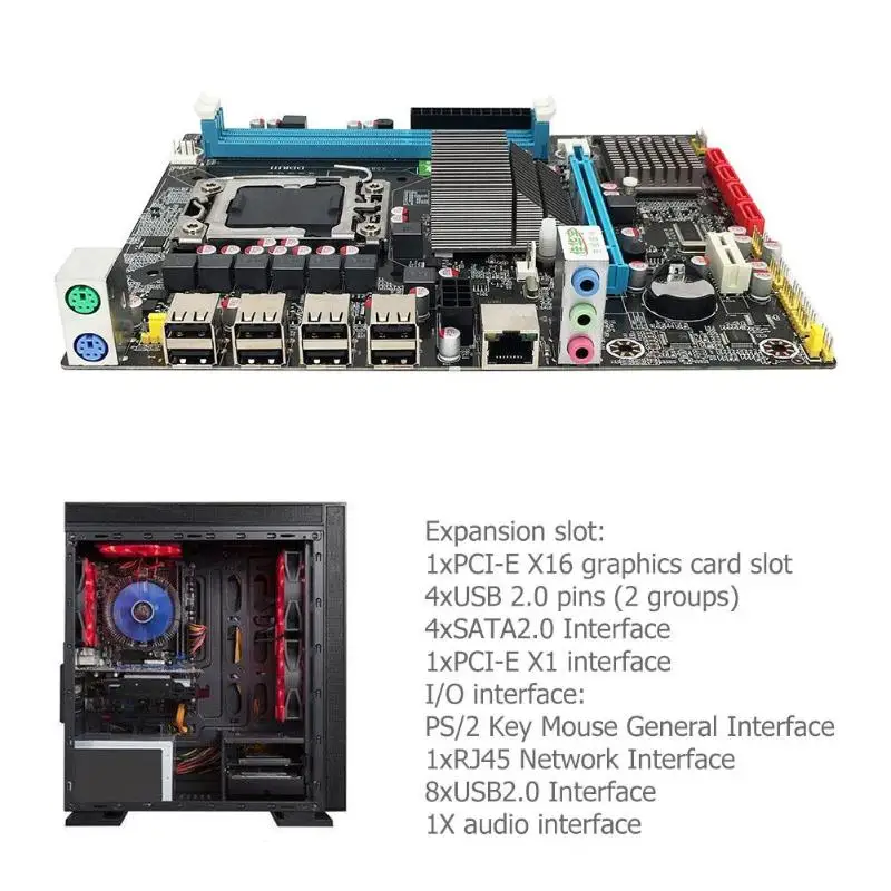 X58 RX LGA 1366 Motherboard Dual DDR3 Slot Support REG ECC Server Memory 1366 Pin Gaming Mainboard For RX580 Xeon Series
X58 RX LGA 1366 Motherboard Dual DDR3 Slot Support REG ECC Server Memory 1366 Pin Gaming Mainboard For RX580 Xeon Series