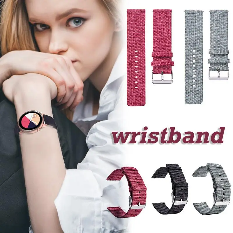 New Arrival Soft Canvas Wristband Strap Watch Band for Samsung Galaxy active Watchband Strap
New Arrival Soft Canvas Wristband Strap Watch Band for Samsung Galaxy active Watchband Strap