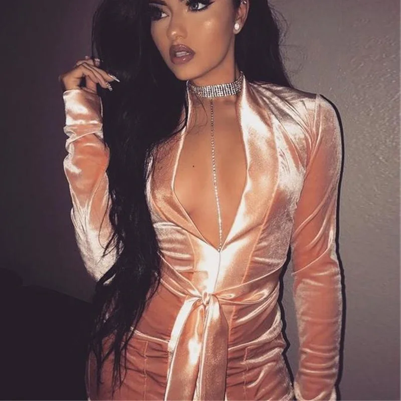 DRESSMECB Women Velvet Sexy Deep V Neck Elegant Blazer Mini Dress Autumn Solid Color Casual Slim Short Party Dresses Vestido
DRESSMECB Women Velvet Sexy Deep V Neck Elegant Blazer Mini Dress Autumn Solid Color Casual Slim Short Party Dresses Vestido