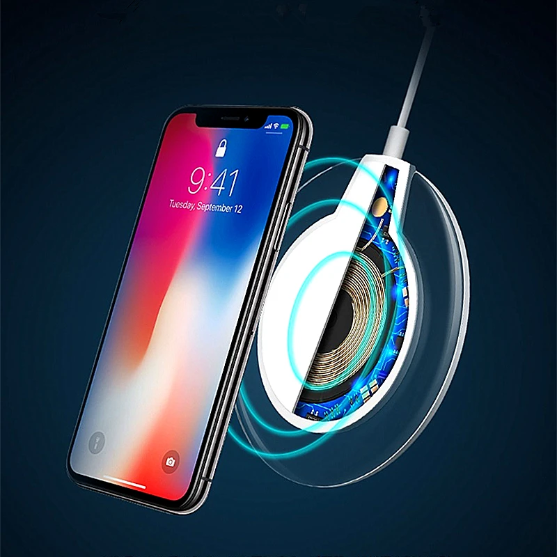 QI Wireless Charger For Samsung Galaxy S8 S7 Phone Fast Charging iPhone 8 X Universal USB | Мобильные телефоны и