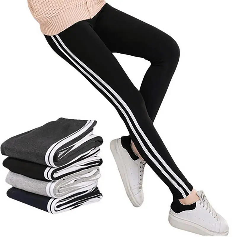 Women Thin Large Size Leggings Nine Pants Stretch High Waist Sports Pants Striped Leisure Feet Pants Trousers Sports Trousers
Women Thin Large Size Leggings Nine Pants Stretch High Waist Sports Pants Striped Leisure Feet Pants Trousers Sports Trousers