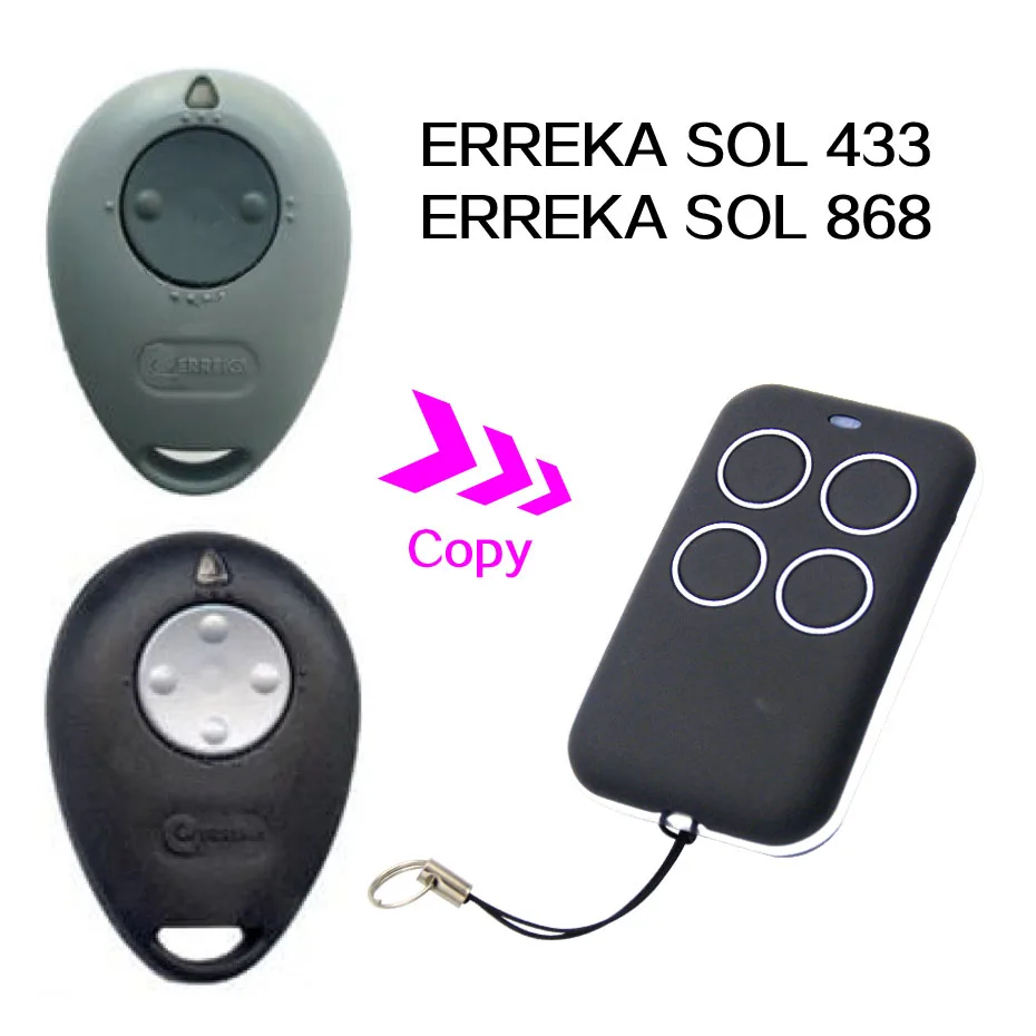 ERREKA SOL 433 868 MHz door remote control universal garage gate remote control ERREKA remotes
ERREKA SOL 433 868 MHz door remote control universal garage gate remote control ERREKA remotes