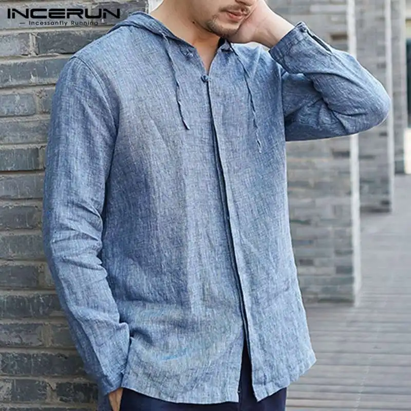 INCERUN 2019 Men Hoodies Long Sleeve Hooded Button Vintage Men Sweatshirts Solid Color Casual Streetwear Tops Loose Hoodie M-3XL
INCERUN 2019 Men Hoodies Long Sleeve Hooded Button Vintage Men Sweatshirts Solid Color Casual Streetwear Tops Loose Hoodie M-3XL