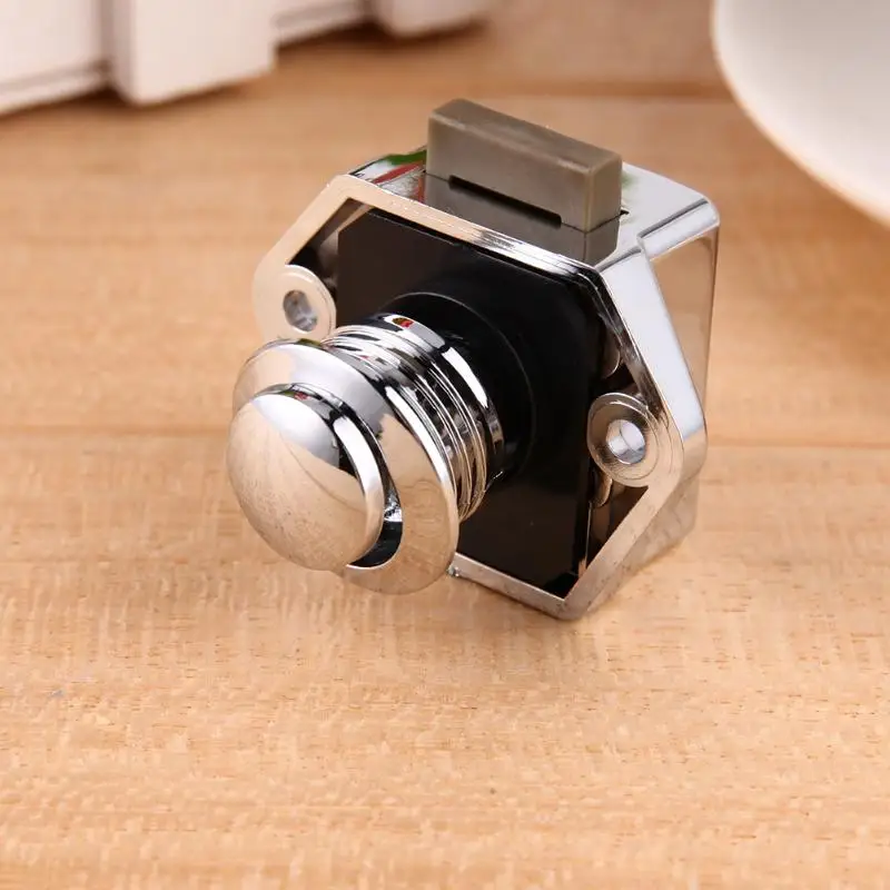 3 Colors Mini Push Lock Knob RV Lock Caravan Boat Motor Home Cabinet Wardrobe Cupboard Drawer Push Latch For Furniture Hardware
3 Colors Mini Push Lock Knob RV Lock Caravan Boat Motor Home Cabinet Wardrobe Cupboard Drawer Push Latch For Furniture Hardware