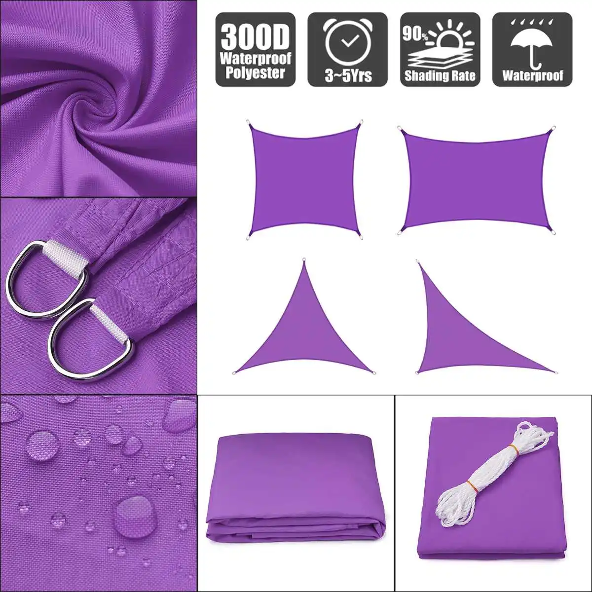 185GSM/300D HDPE square 2x2m/4x4m Shade Sail sun shelter Outdoor Canopy Garden Patio Pool Shade Sail Awning Camping Picnic tent
185GSM/300D HDPE square 2x2m/4x4m Shade Sail sun shelter Outdoor Canopy Garden Patio Pool Shade Sail Awning Camping Picnic tent