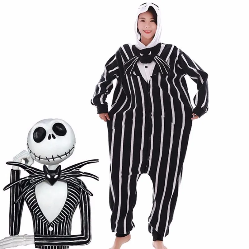 Halloween Adult Onesies Nightmare Before Christmas Skull Jack Skellington Cosplay Animal Kigurumi Winter Flannel Pajamas
Halloween Adult Onesies Nightmare Before Christmas Skull Jack Skellington Cosplay Animal Kigurumi Winter Flannel Pajamas