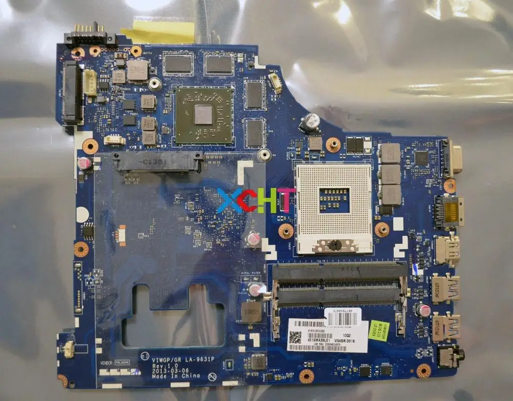90002818 VIWGP/GR LA-9631P HM76 w 8 Video Memory Chips for Lenovo Ideapad G500 Notebook PC Motherboard Mainboard Tested
90002818 VIWGP/GR LA-9631P HM76 w 8 Video Memory Chips for Lenovo Ideapad G500 Notebook PC Motherboard Mainboard Tested