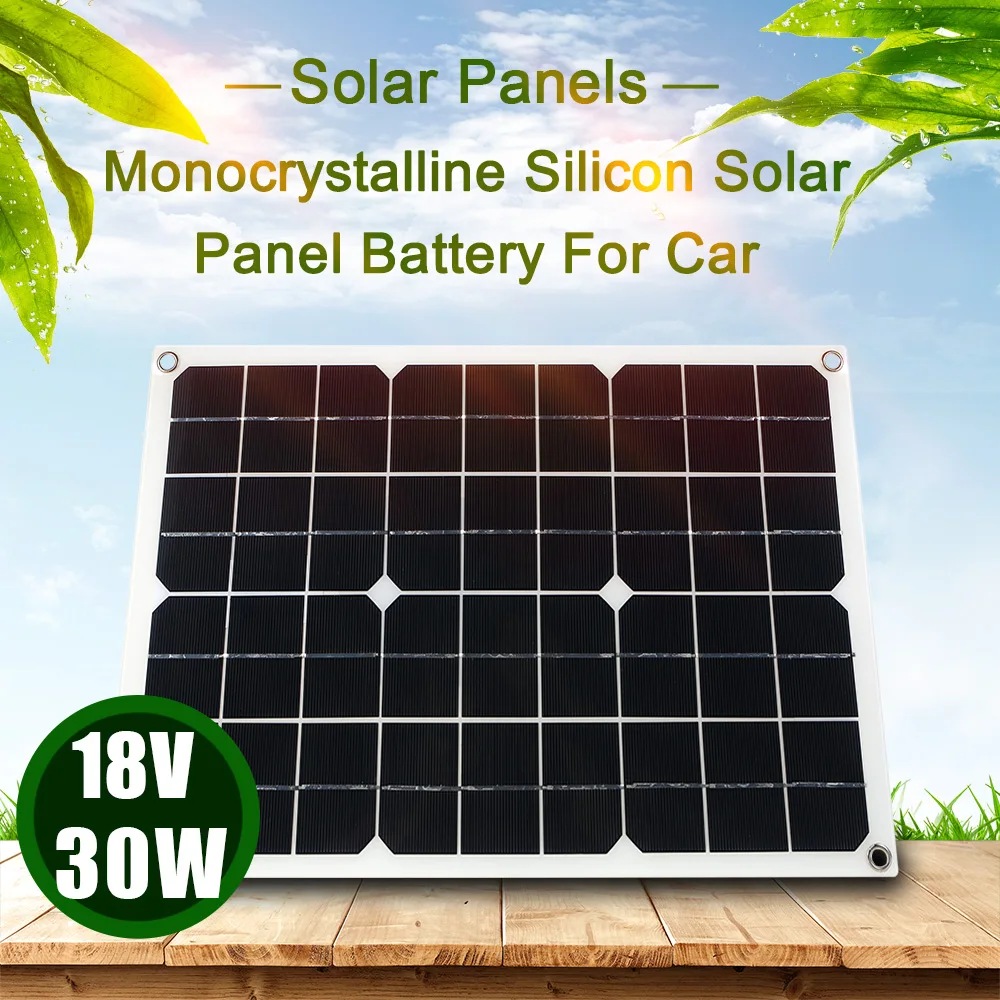 30W 18V Flexible Solar Panel System Battery Dual Output Solar Power Energy With USB Interface Monocrystalline Silicon Styling
30W 18V Flexible Solar Panel System Battery Dual Output Solar Power Energy With USB Interface Monocrystalline Silicon Styling