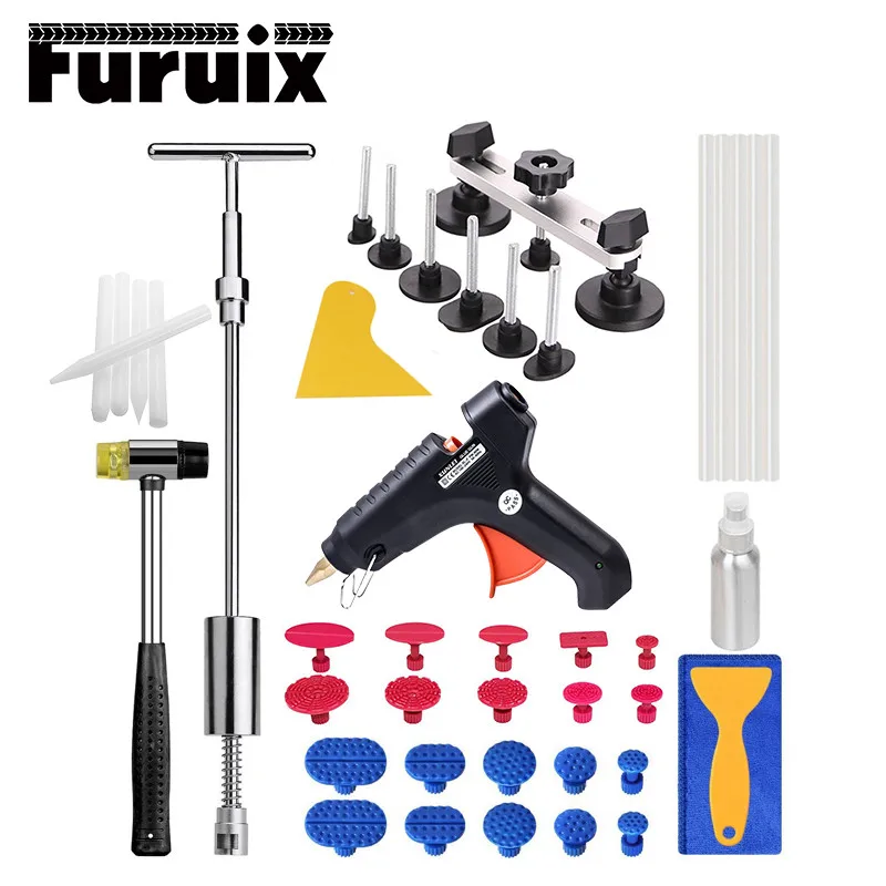 PDR Tools Auto Body Paintless Dent Removal Repair Tools Kits Bridge puller reverse Hammer Glue Puller glue gun with suction cup
PDR Tools Auto Body Paintless Dent Removal Repair Tools Kits Bridge puller reverse Hammer Glue Puller glue gun with suction cup