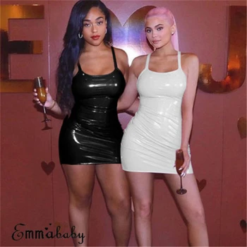 Sexy Women's Bodycon Bandage Off Shoulder Mini Dress Fashion Slim Bodycon Summer Club Wear Sleeveless Leather Pencil Dresses
Sexy Women's Bodycon Bandage Off Shoulder Mini Dress Fashion Slim Bodycon Summer Club Wear Sleeveless Leather Pencil Dresses
