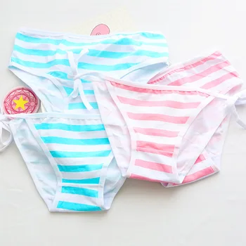 Anime cartoon panties Hatsune Miku striped low-rise Cotton briefs Tied rope sexy comfortable bottoming briefs girl cosplay
Anime cartoon panties Hatsune Miku striped low-rise Cotton briefs Tied rope sexy comfortable bottoming briefs girl cosplay