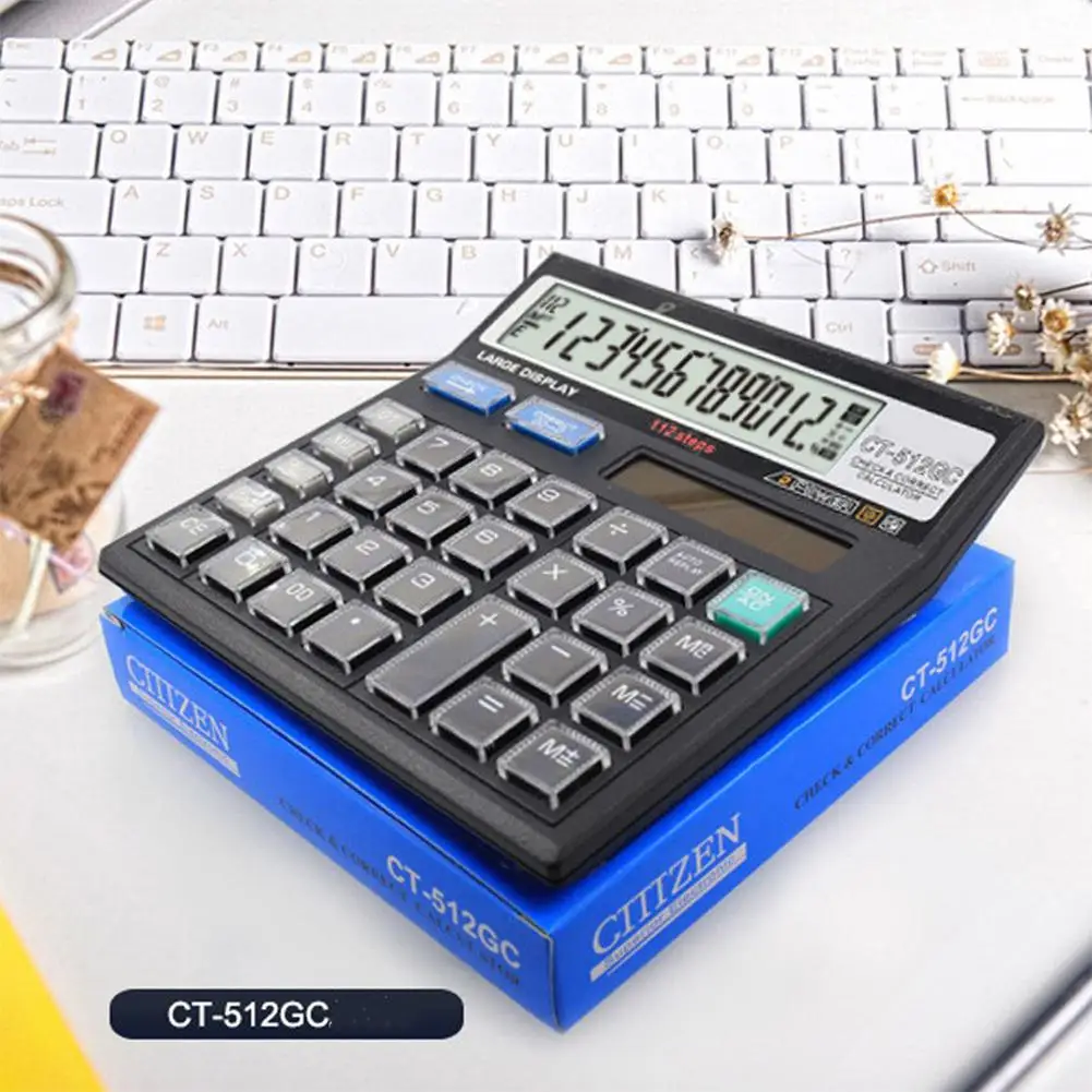 EastVita CT-512GC 12 Digits Solar Powered Basic Office Calculator with Large LCD Display General use solar energy r60
EastVita CT-512GC 12 Digits Solar Powered Basic Office Calculator with Large LCD Display General use solar energy r60