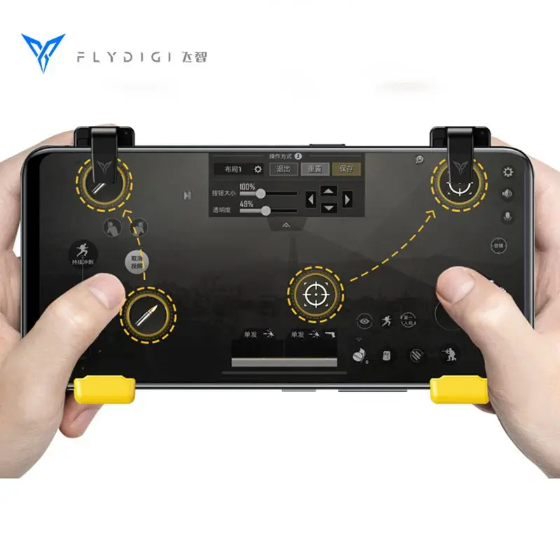 

Flydigi Phone Game Trigger Compatible with WASP Controller for PUBG Mobile Gamepad Shooter Joystick for iPhone Android iOS Phone