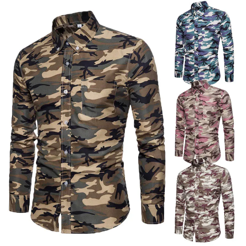 THEFOUND Casual Men Shirt Formal Business Slim Shirt Luxury Camouflage Long Sleeve Tops Blazer Shirt
THEFOUND Casual Men Shirt Formal Business Slim Shirt Luxury Camouflage Long Sleeve Tops Blazer Shirt